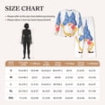 thumbnail image 2 of Salouo Autumn Funny Gnomes Pattern Women's Pajamas Set Long Sleeve Button Down Sleepwear Soft Pj Lounge Sets for women 2 Piece Pjs Set with Long Pants -Medium, 2 of 8