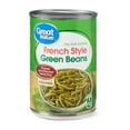 Great Value French Style Green Beans, Canned Green Beans, 14.5 oz Can