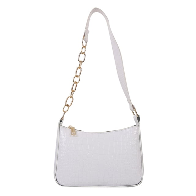 Bolsa de compras con patrón de cocodrilo para mujer a la moda para regalo (blanco) Ehuebsd Para Estrenar