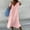 H-Pink, variant on Kcodviy Womens Dress Casual Solid Ladies Denim Dress Color Short Sleeve V Casual Short Dress for Women Neck Stitching Loose Dress