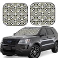 thumbnail image 6 of Kdxio Panda With Crown And Stars Print 2-Piece Sun Shade Front Windshield - Foldable Car Front Window Sunshades for Most Sedans SUV Truck, 6 of 6