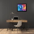 thumbnail image 4 of Goodrich, Chelsea 24x20 Black Modern Framed Museum Art Print Titled - Elephant in Vibrant Colors, 4 of 5