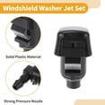 thumbnail image 5 of Windshield Washer Nozzle Kit For Jeep Liberty Windshield Spray Nozzles Wiper Spray Washer Jet No.68260443AA 2 Pcs 1 Meter Fluid Hose, 5 of 6