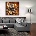thumbnail image 5 of Epic Art 'Cat In Rocking Chair Reading' by Rey Klimt Acrylic Glass Wall Art, 36" x 36", 5 of 8