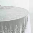 thumbnail image 4 of BalsaCircle 108" Ivory Premium Lace Round Tablecloth Table Linens Reception Dining, 4 of 6