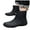 Black, variant on Rain Boots for Women Men Lightweight Water-proof Water Shoes Mid Calf Non Slip Garden Boots