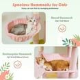 thumbnail image 5 of PEQULTI 69" Multi-Level Cat Tree Cat Tower for Indoor Pet with 5 Scratching Post & Hammock Pink, 5 of 7