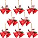 thumbnail image 1 of 8 pares de campanas de Navidad rojas, adornos de árbol de Metal, cascabeles de Navidad para envolver regalos, árbol de Navidad, manualidades decorativas para el hogar Rojo Verde RV011031-00970SDJ, 1 of 5