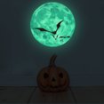 thumbnail image 2 of 4 pegatinas de pared de luna luminosa para Halloween, castillo de murciélagos, 30 x 30 cm, autoadhesivas, pegatinas luminosas de luna fluorescente para niños, pegatinas luminosas para decoración de pared de habitación de niños ER, 2 of 5