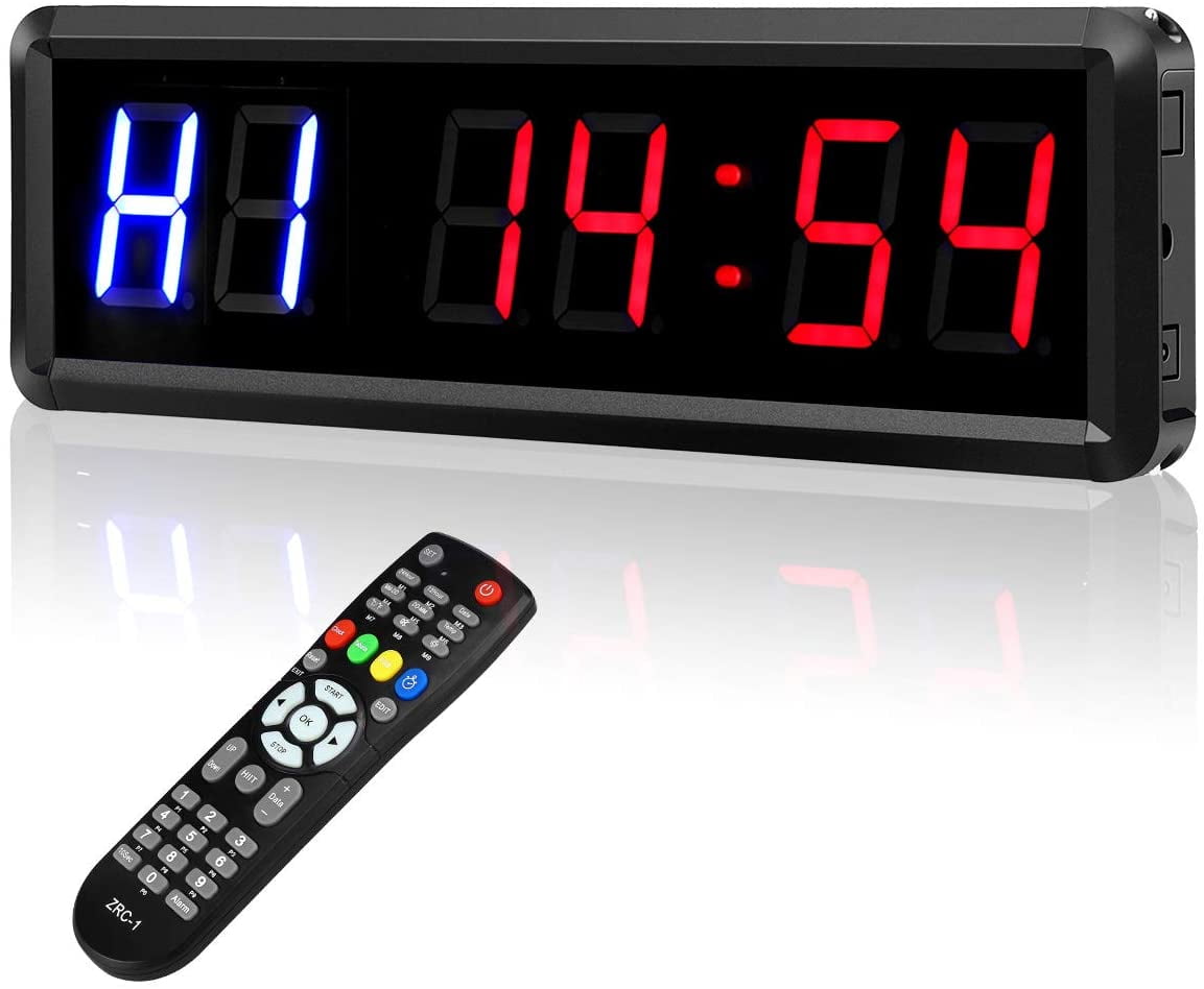 14" Home Smart Screen Programmable Clock Wall Mount Timer Gym Interval Countor* 