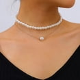 thumbnail image 1 of 2023 Tendance Bijoux Élégants Mariage Collier Grande Perle pour Femmes Mode Perle Imitation Pierre Verte Couleur Rose Collier Ras-du-Cou, 1 of 5