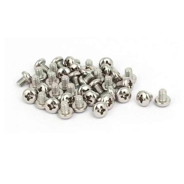 Tornillos de máquina de cabeza plana con socket Phillips de acero inoxidable 316 M4x5mm 40 piezas