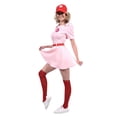 thumbnail image 2 of Angels Costumes Rockford Peaches Women's Costume Baseball Uniform - Small Female, 2 of 6