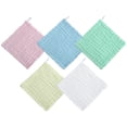thumbnail image 4 of Miangastore 5pcs Soft Cotton Washcloths For Absorbent Face Towels Breathable Comfortable For Bath Multi Functional Care, 4 of 7