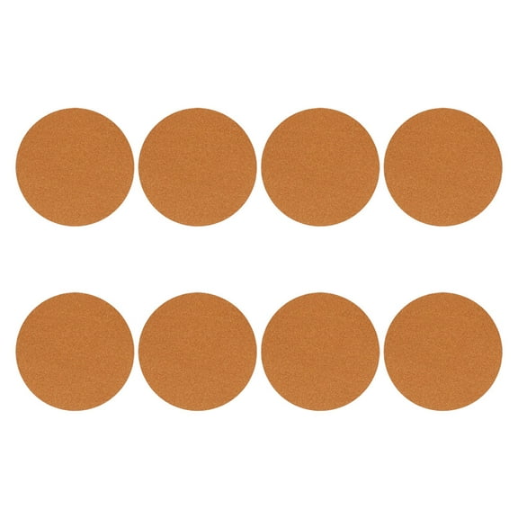 WEAVILUX Planter Mats For House Plants Round Cork Coaster Brown Cork 4Pcs Absorbent Garden Use
