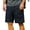 A Blue, variant on Lenago Mens Shorts Shorts Men Men's Solid Color Casual Sports Elastic Waist Pocket Workwear Shorts Gray M
