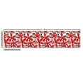 thumbnail image 2 of Ambesonne Feminine Fabric by the Yard Upholstery, Doodle Flower Romance Art, 2 Yards, Scarlet White Black, 2 of 4