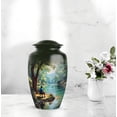 thumbnail image 6 of Fishing Man Urns For Adult Ashes Women And Men - Blue Cremation Urns For Mom Ashes - 1 Large Small Urn For Ash Adult Female 10 Inch, 4 Keepsake Set - Green Urn For Brother And Sister, 6 of 7