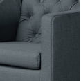 thumbnail image 4 of Baxton Studio Brittany Tufted Accent Chair in Gray and Black, 4 of 7