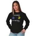 thumbnail image 4 of Scored In 80s Pac Man Video Game Long Sleeve TShirt Men Women Brisco Brands S, 4 of 6