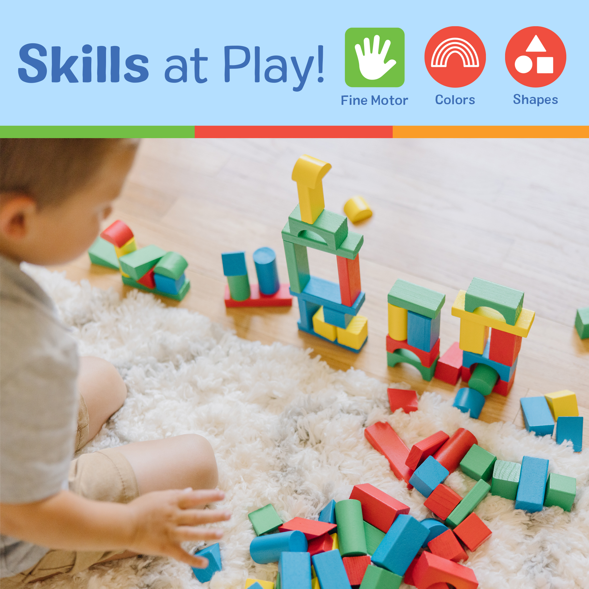 Melissa & Doug 100 Wood Blocks Building Set photo 5