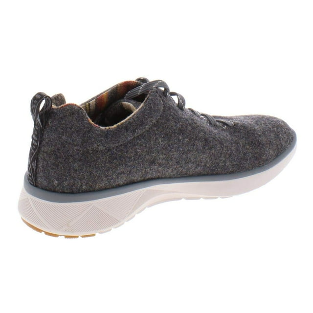 Pendleton Espadrilles en Laine pour Femmes à Lacets, Résistantes à l'Eau, Gris Chiné, 6,5
