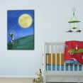 thumbnail image 3 of "Girl and Moon" Painting Print on Wrapped Canvas, 3 of 6