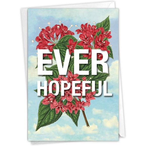 The Best Card Company Timely Thoughts - Friendship Greeting Card with Envelope (4.63 x 6.75 Inch) - Floral