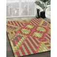 thumbnail image 3 of Ahgly Company Machine Washable Indoor Round Transitional Grapefruit Red Area Rugs, 7' Round, 3 of 7