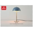 thumbnail image 3 of 15" Matte Blue Desk Lamp with Matte Brass Accents, 3 of 7