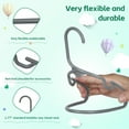 thumbnail image 3 of 20 Pack Kids Hangers - Plastic Baby Hangers for Closet - Childrens Hangers for Clothes & Infant Hangers for Closet - Ideal for Everyday Standard Use - Gray, 3 of 7