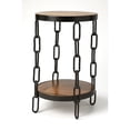 thumbnail image 2 of Butler 5287330 Alice Wood & Metal End Table, Medium Brown - 24 x 15 in., 2 of 4