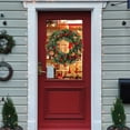 thumbnail image 2 of Artificial Christmas Wreath for Front Door 18 Inch Handmade Hanging Decor for Holiday Christmas Tree Fireplace Wall Window Indoor Outdoor Decoration, 2 of 6