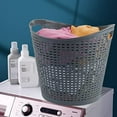 thumbnail image 5 of 6-Pack Large Storage Basket, 30 L Plastic Laundry Hamper/Laundry Basket, Gray, 5 of 7