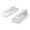 White, variant on 2-in-1 Vent Deflector & Floor Cover 2 Pack White 4x10 Adjustable Home Office Ceiling Airflow Control