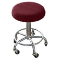 thumbnail image 2 of Rosnek Round Bar Stool Cover Washable Stool Cushion Slipcover Elastic Bar Chair Cover, Wine Red, 2 of 3