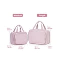 thumbnail image 2 of Neceser de viaje Narwey a rayas para mujer, color rosa empolvado, 2 of 9