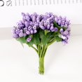 thumbnail image 1 of Estambre de azúcar hecho a mano, costura de flores artificiales, decoración de boda y navidad, corona Diy, caja de regalo, álbum de recortes, flor falsa, 12 piezas, 1 of 4