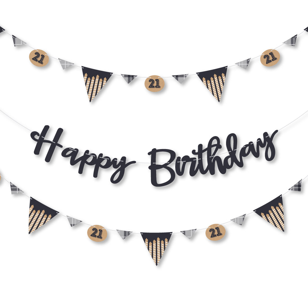 Finally 21 21st Birthday 21st Birthday Party Letter Banner 