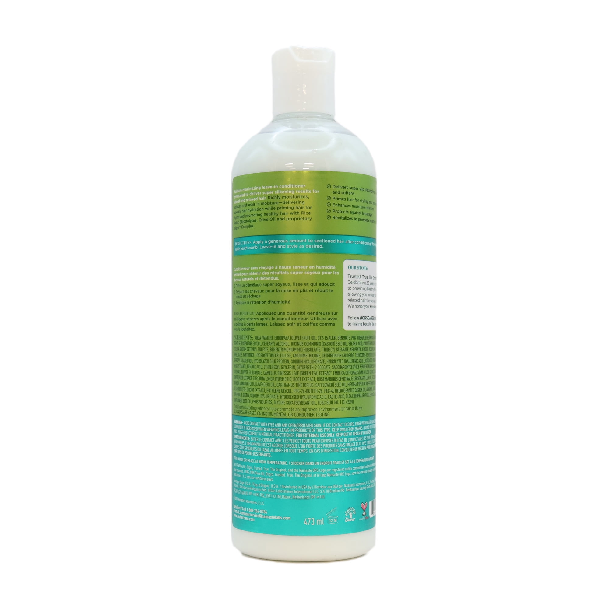 ORS Olive Oil Max Moisture Super Silkening Leave-In Conditioner, 16 Oz., Pack of 3