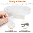 thumbnail image 5 of SUNMON 39.4 feet Long Weather Stripping for Door, Weatherproof Doors and Windows Seal Strip, Collision Avoidance Rubber Self-Adhesive, (39.4 ft/12m, White), 5 of 8