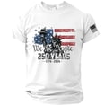 thumbnail image 3 of Men's Anniversary USA Shirt 1776 - 2026 Patriotic American Flag Freedom Shirts We The People 250 T-Shirt Summer Casual Fashion Tops,White,XXXXL, 3 of 4