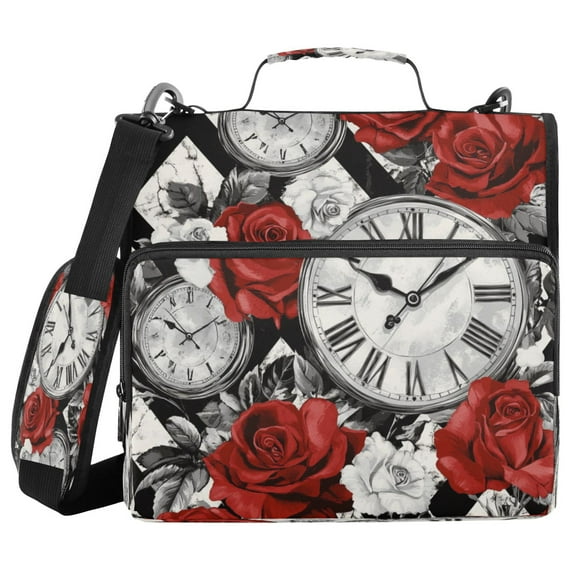 YAZAOO Zipper Binder trapper keeper Documents Organized Design Vibrant Memories Printed