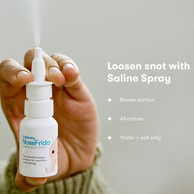 Frida Baby NoseFrida SnotSucker Saline Kit with Nasal Aspirator