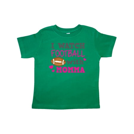 

Inktastic I Watch Football with My Momma Gift Toddler Toddler Girl T-Shirt