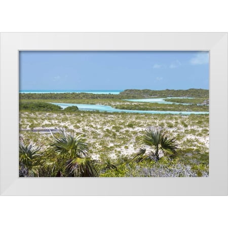 Paulson, Don 14x11 White Modern Wood Framed Museum Art Print Titled - Bahamas, Exuma Island Shroud Cay scenic