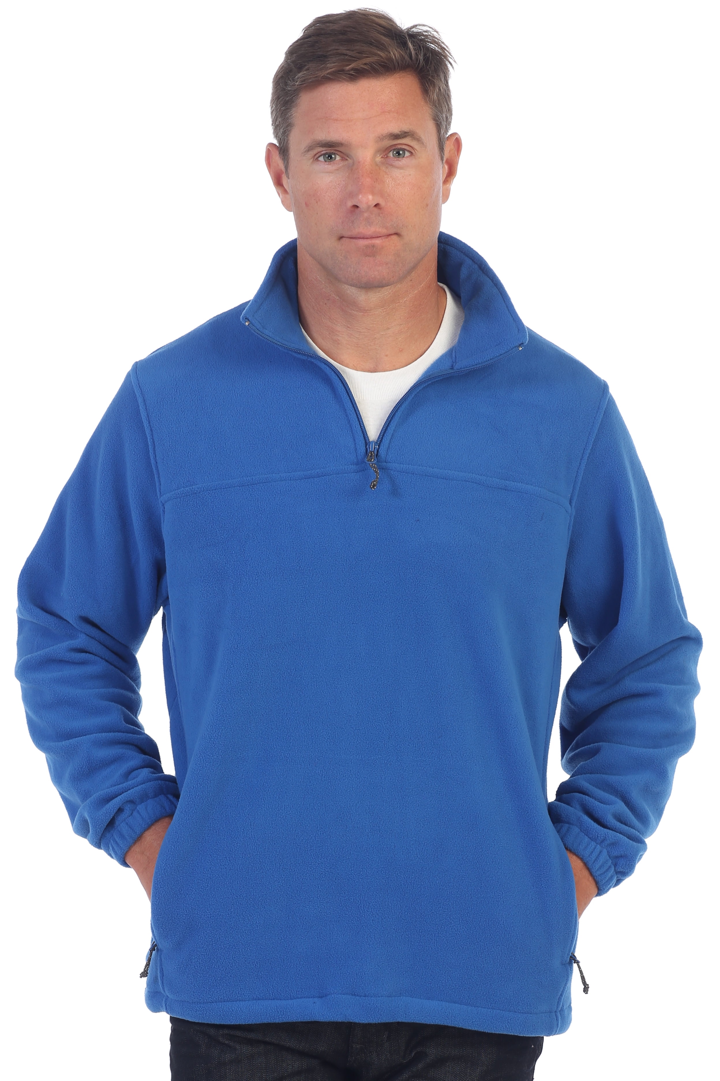 half zip polar fleece jumper