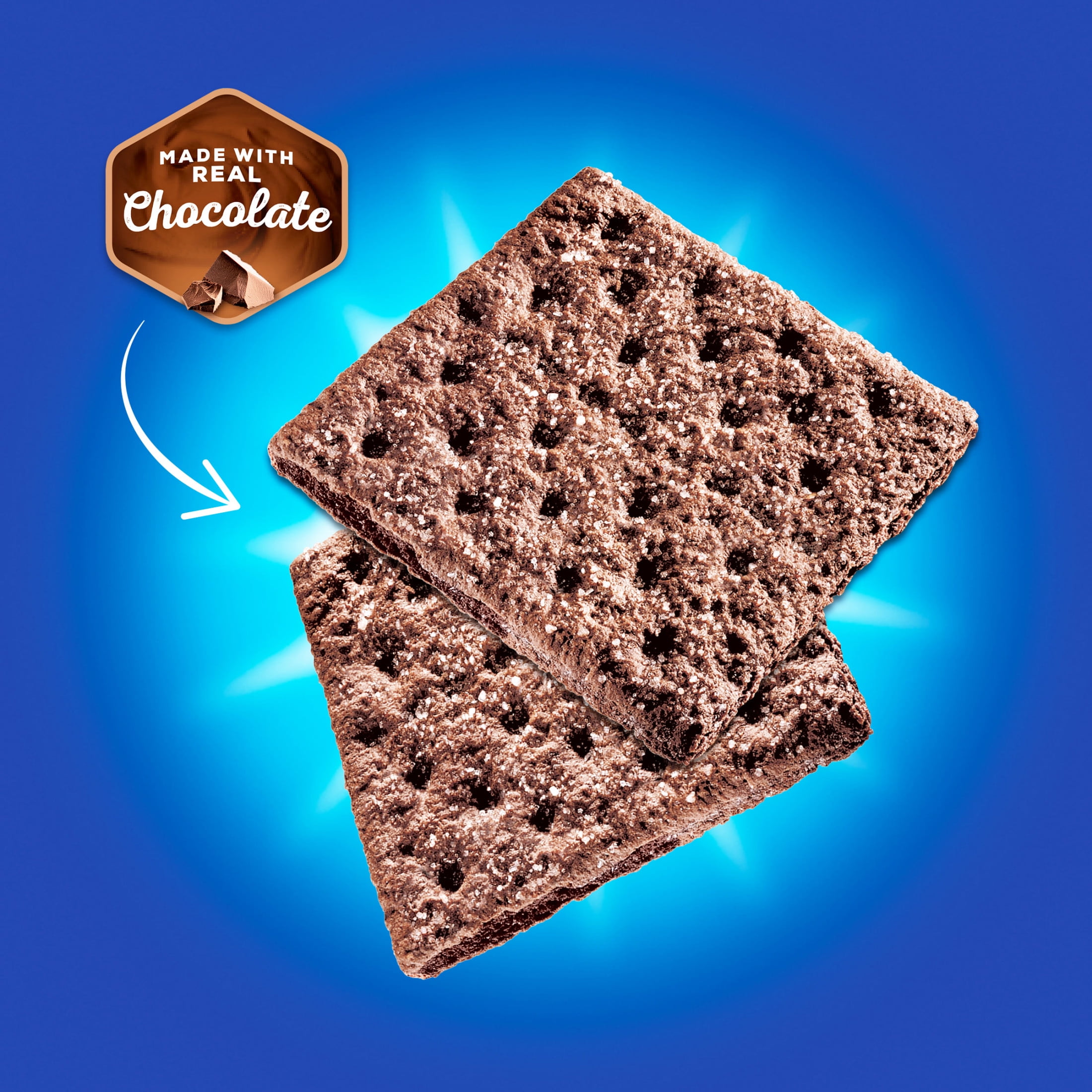HONEY MAID Fresh Stacks Chocolate Graham Crackers, Travel Snacks, 12.2 oz (6 Multi Snack Packs)
