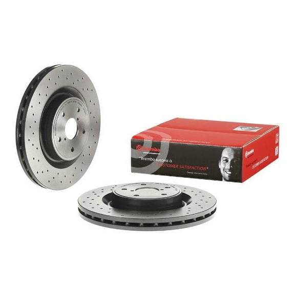 Brembo OE UV Coated Front Rotor for 2018-2021 Subaru WRX STI * Part 09.C828.11