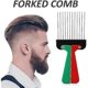 thumbnail image 3 of Afro Comb Set, Black Plastic, Metal Styling Comb, Afro Folding Hair Comb, 3 of 5
